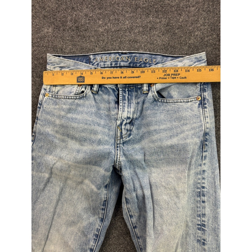 American Eagle Original Bootcut Jeans Mens 31x32 Light Wash Denim Classic Fit - Picture 3 of 9